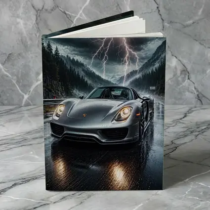 Porsche 918 Spyder Stormy Mountain Road