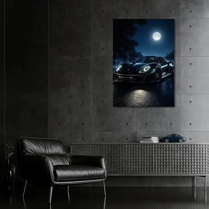 Porsche 918 Spyder Black Night Moon