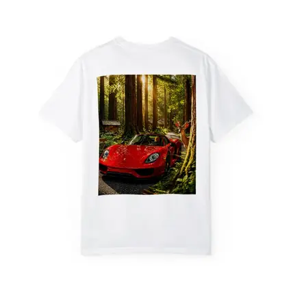 Porsche 918 Spyder Red Forest Setting