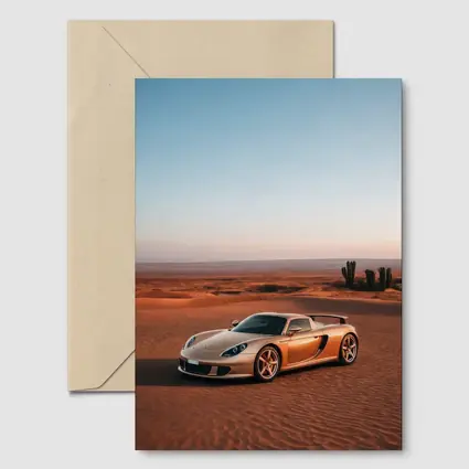 Porsche Carrera GT Desert Dunes Golden Hour