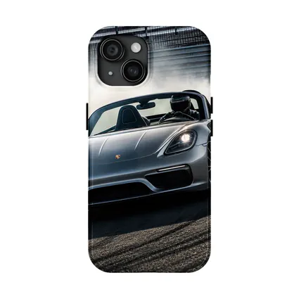 Porsche Boxster Drifting on Racing Track