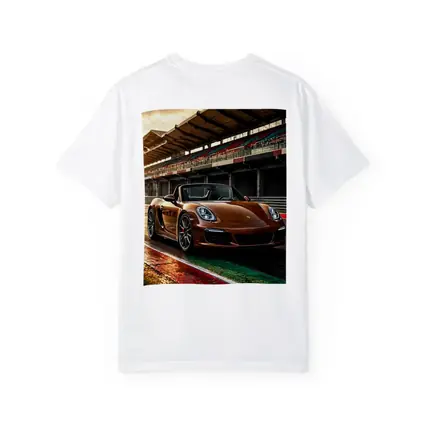 Porsche Boxster Brown Convertible Racing Track