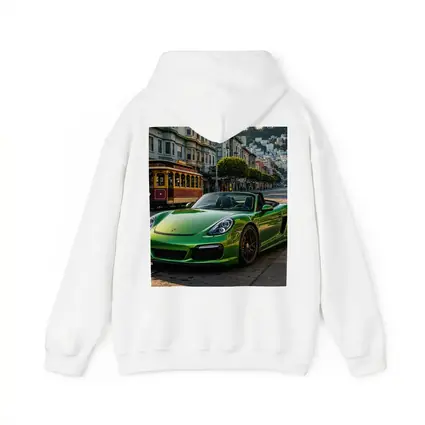 Green Porsche Boxster San Francisco City Streets