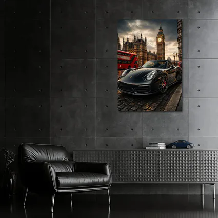 Porsche Boxster Black Big Ben London