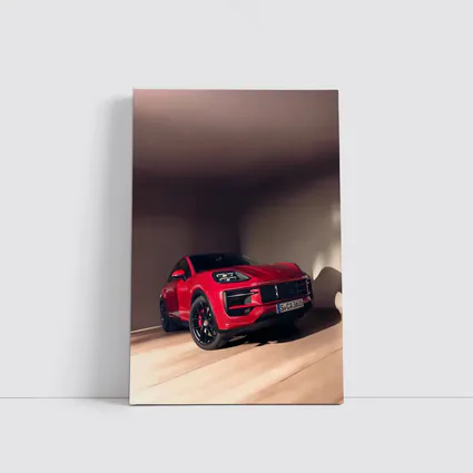 Porsche Macan GTS Red Indoor Garage