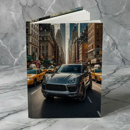 Porsche Cayenne Cruising New York City Streets