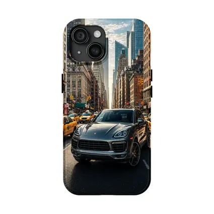 Porsche Cayenne Cruising New York City Streets