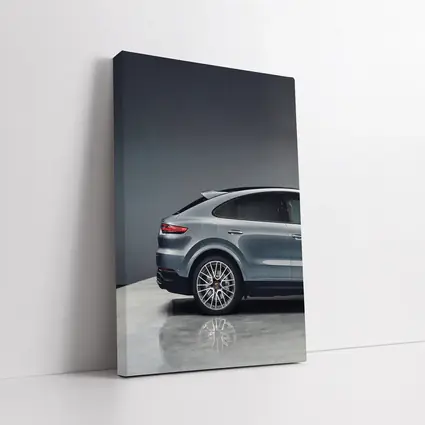 Porsche Cayenne Coupe Gray Studio Shot