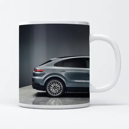 Porsche Cayenne Coupe Gray Studio Shot