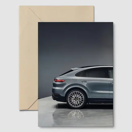 Porsche Cayenne Coupe Gray Studio Shot