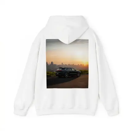 Porsche Cayenne City Skyline Sunset View