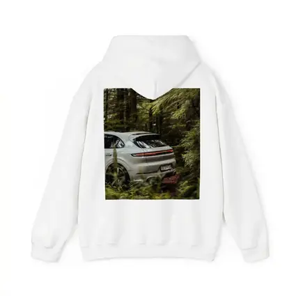 Porsche Cayenne Coupe Silver Forest Setting
