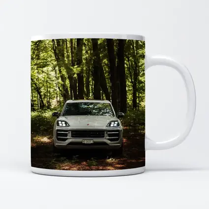 Porsche Cayenne Front View Forest Setting