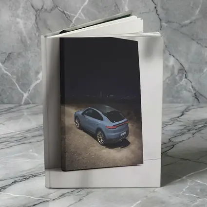 Porsche Cayenne Blue Night City Lights