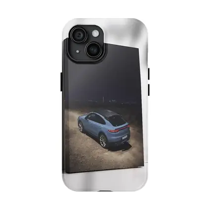 Porsche Cayenne Blue Night City Lights