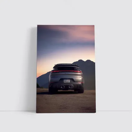 Porsche Cayenne Turbo GT Mountain Sunset Rear