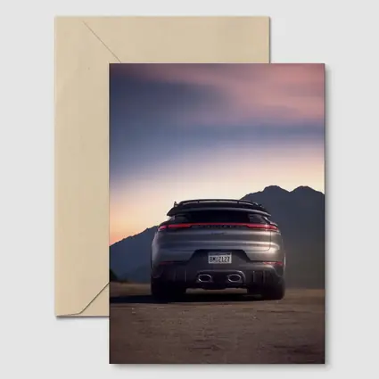 Porsche Cayenne Turbo GT Mountain Sunset Rear
