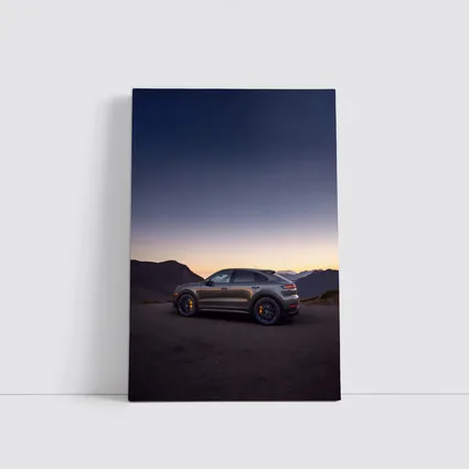 Porsche Cayenne Turbo GT Mountain Sunset Side