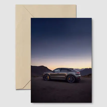 Porsche Cayenne Turbo GT Mountain Sunset Side