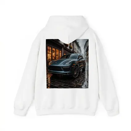 Porsche Cayenne Rainy Cobblestone European Street