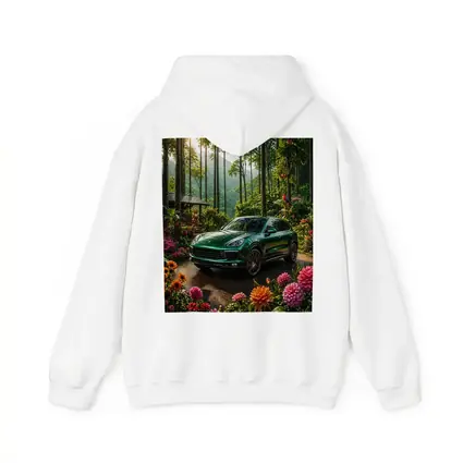 Porsche Cayenne Parked In Lush Forest