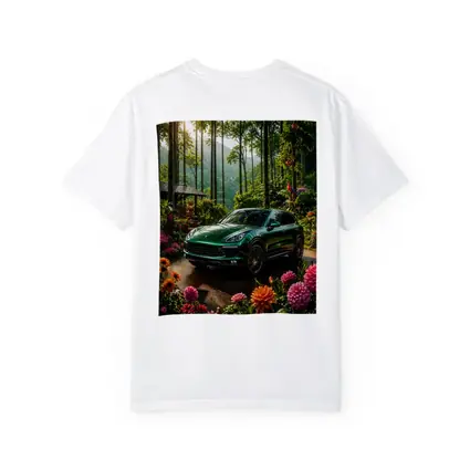 Porsche Cayenne Parked In Lush Forest