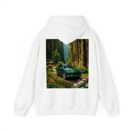 Porsche Cayenne Green SUV Forest Setting