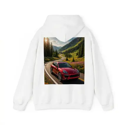 Red Porsche Cayenne Mountain Road Drive