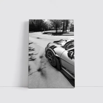 Porsche GT3 RS Black White Street
