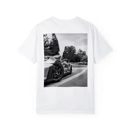 Porsche GT3 RS Black White Road Shot