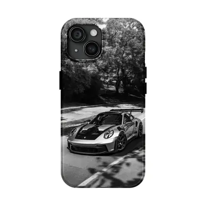 Porsche 911 GT3 RS Black White Road