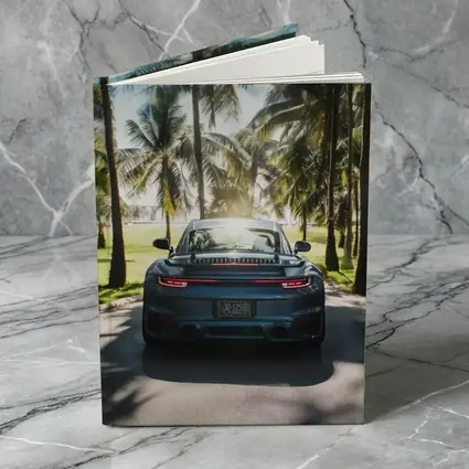 Porsche 911 Rear View Palm Trees