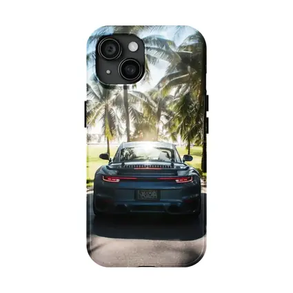 Porsche 911 Rear View Palm Trees