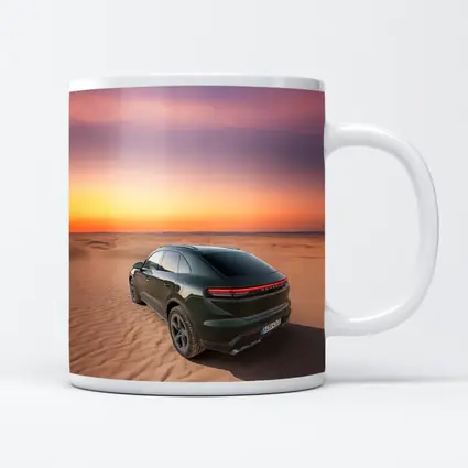 Porsche Macan Green Desert Sunset Dunes