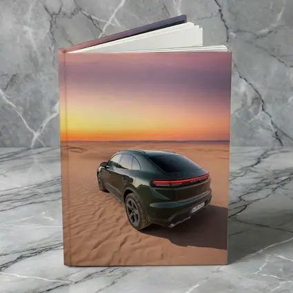 Porsche Macan Green Desert Sunset Dunes