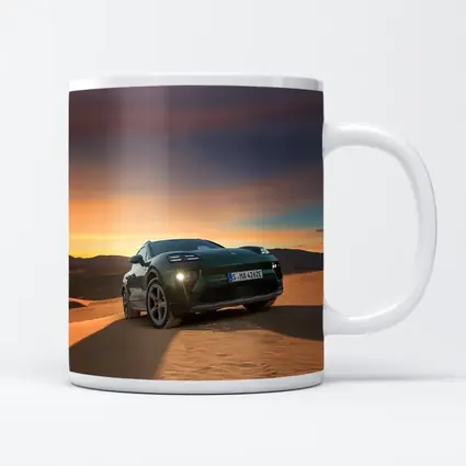 Porsche Macan Green Desert Sunset Dunes