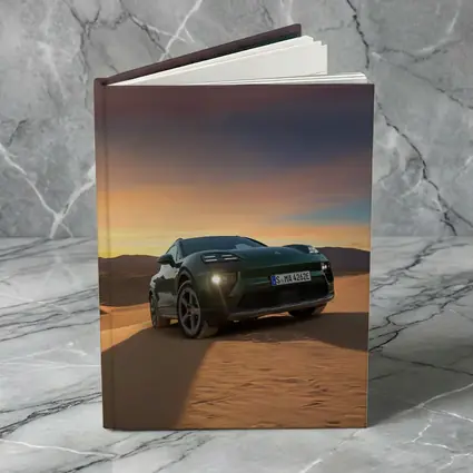 Porsche Macan Green Desert Sunset Dunes