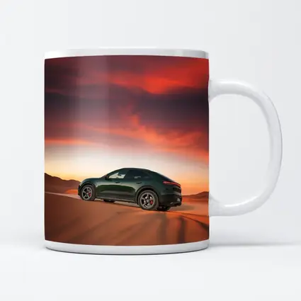 Porsche Macan Green Desert Sunset Dunes