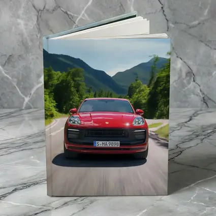 Red Porsche Macan GTS Mountain Road Drive