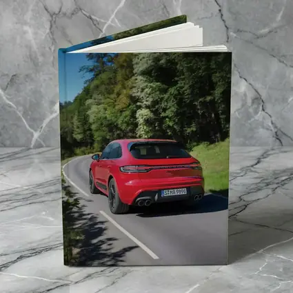 Porsche Macan GTS Red On Forest Road