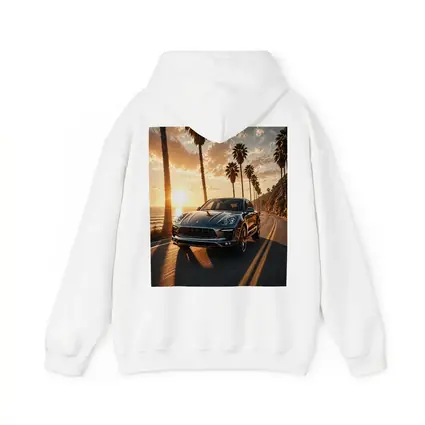 Porsche Macan Driving Coastal Road Sunset