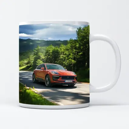 Porsche Macan S Orange Forest Road Drive