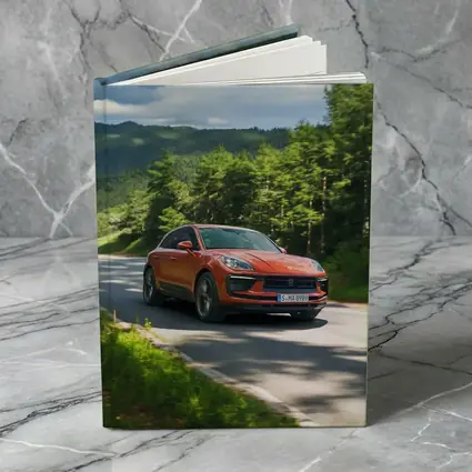 Porsche Macan S Orange Forest Road Drive