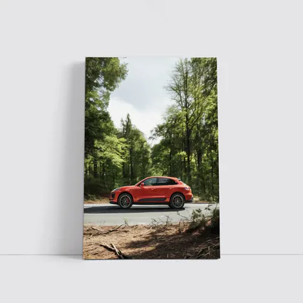 Porsche Macan S Red Forest Road