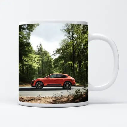 Porsche Macan S Red Forest Road