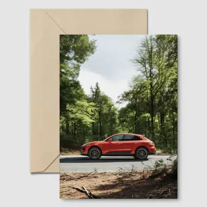 Porsche Macan S Red Forest Road