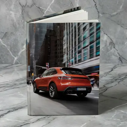 Porsche Macan S Orange City Street