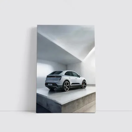 Porsche Macan Turbo White Studio Garage