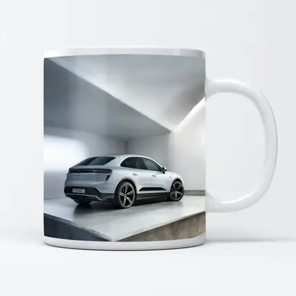 Porsche Macan Turbo White Studio Garage