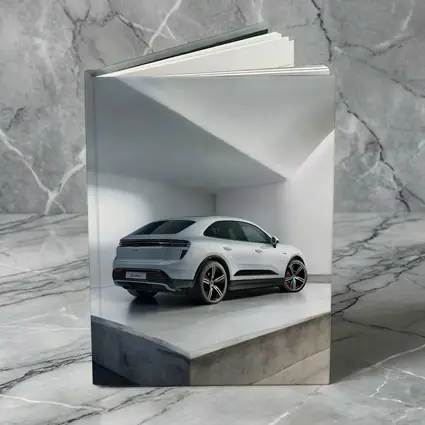 Porsche Macan Turbo White Studio Garage